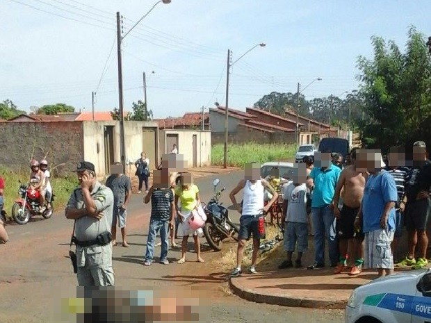 Treinador foi morto a tiros quando retornava para casa após jogo (Foto: Reprodução/TV Anhanguera)