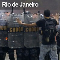 Marcha atrai 300 mil e termina em confronto (Sergio Moraes/Reuters)
