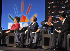 Durante a 5ª cúpula do Brics (bloco formado pela África do Sul, Brasil, China e Rússia) que acontece nesta quarta-feira (27) em Durban, África do Sul, autoridades dos países membros discutirão a criação de um banco de desenvolvimento comum (Foto: EFE/GCIS/HO)