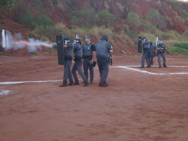 Treinamento da PM é realizado desde segunda-feira (15) em Descalvado (Foto: Divulgação/Polícia Militar) Treinamento da PM é realizado desde segunda-feira (15) em Descalvado (Foto: Divulgação/Polícia Militar)