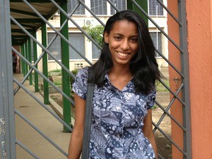 Raquel, de Porto Velho, está confiante para segunda fase do Enem (Foto: Larissa Matarésio/G1)
