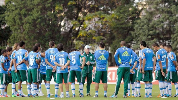 Treino do grupo Palmeiras grupo (Foto: Paulo Fischer / Agência Estado)