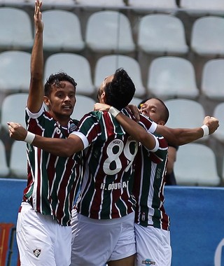 Comemoração gol Fluminense X América-MG (Foto: Nelson Perez/Fluminense F.C.)