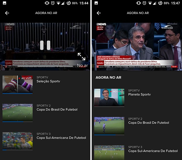 Globosat Play mostra programação ao vivo e traz atalhos para outros canais (Foto: Reprodução/Elson de Souza) (Foto: Globosat Play mostra programação ao vivo e traz atalhos para outros canais (Foto: Reprodução/Elson de Souza)) Globosat Play mostra programação ao vivo e traz atalhos para outros canais (Foto: Reprodução/Elson de Souza) (Foto: Globosat Play mostra programação ao vivo e traz atalhos para outros canais (Foto: Reprodução/Elson de Souza))