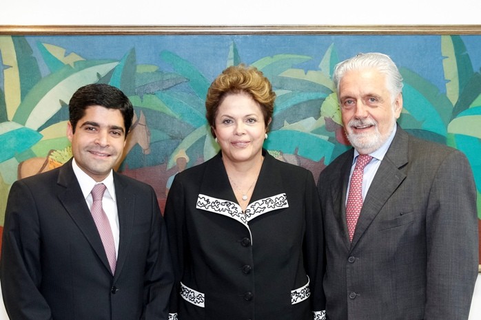 ACM Neto, Jaques Wagner, Dilma Rousseff (Foto: Robert Stuckert Filho/PR)