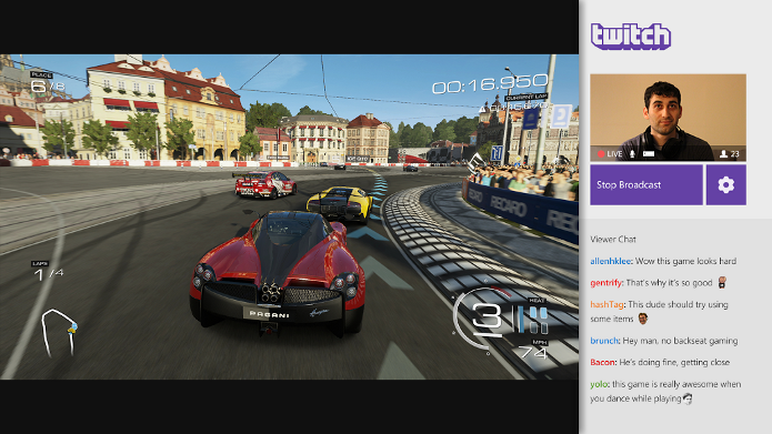 Aplicativo Twitch já está funcionando no Xbox One. (Foto: Reprodução/Twitch.tv)