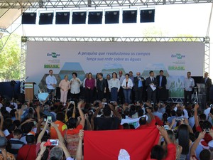 Presidente Dilma Rousseff  esteve em Palmas para inauguração da Embrapa (Foto: Patrício Reis/ Divulgação)