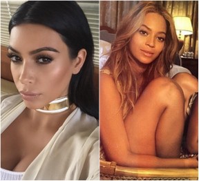 Kim Kardashian e Beyoncé (Foto: Reprodução/Instagram)