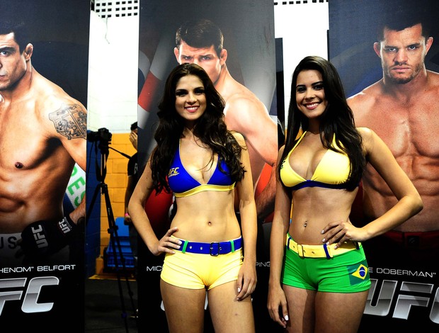 RING GIRLS BRASILEIRAS ufc brasil são paulo (Foto: Marcos Ribolli)