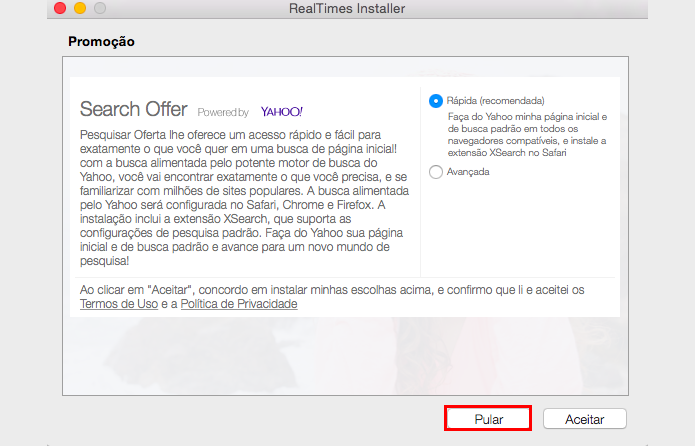 Pule a oferta do Yahoo (Foto: Reprodução/Paulo Alves)