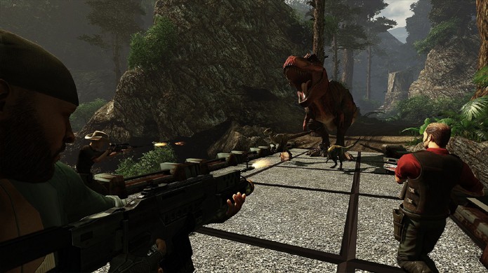 Primal Carnage: Extinction trará combates multiplayer entre dinossauros e mercenários (Foto: PlayStation Blog)