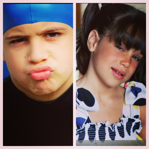 Enzo e Sophia quando crianças (Foto: Instagram/ Reprodução)