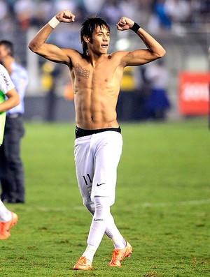 Neymar, Santos x Velez (Foto: Marcos Ribolli / Globoesporte.com)