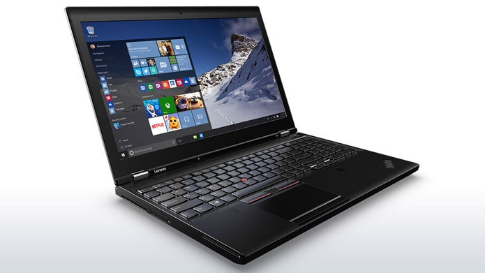 O Thinkpad P50S, da Lenovo, tem visual robusto, mas desempenho mediano (Foto: Divulgação/Lenovo)