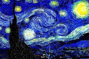 'A Noite Estrelada', de Vincent Van Gogh (Foto: Divulgação) 'A Noite Estrelada', de Vincent Van Gogh (Foto: Divulgação)