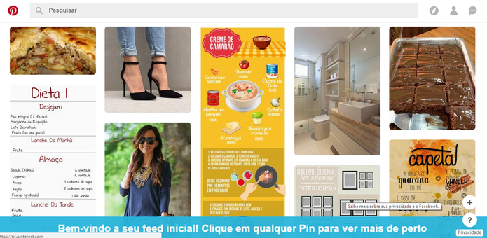 Como usar o Pinterest (Foto: Reprodução/Luana Marfim) Como usar o Pinterest (Foto: Reprodução/Luana Marfim)