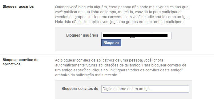 Bloqueando um usuário usando o endereço de e-mail dele (Foto: Reprodução/Edivaldo Brito)