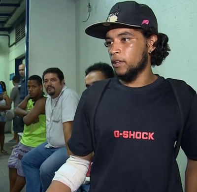 Edílton Jesus dos Santos; vítima de bala perdida; Skate (Foto: Reprodução SporTV)