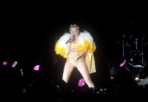 A cantora Miley Cyrus em São Paulo (Foto: Sidinei Lopes/ÉPOCA)