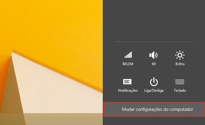 Acesse as configurações gerais do PC ou tablet com Windows (Foto: Reprodução/Paulo Alves)