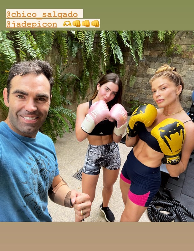 Jade Picon e Grazi Massafera treinam juntas (Foto: Reprodução/Instagram)