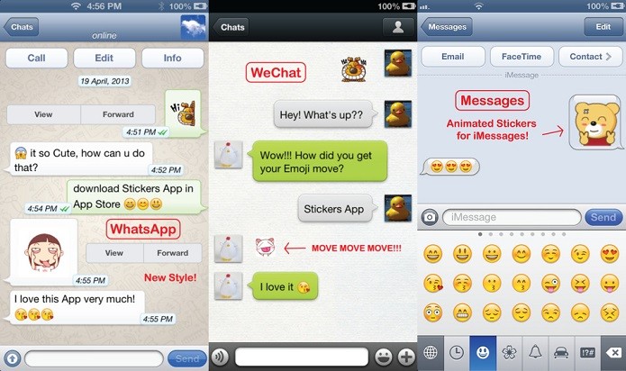 Deixe suas conversas mais divertidas com a ajuda do Stickers (Foto: Divulgação/AppStore)