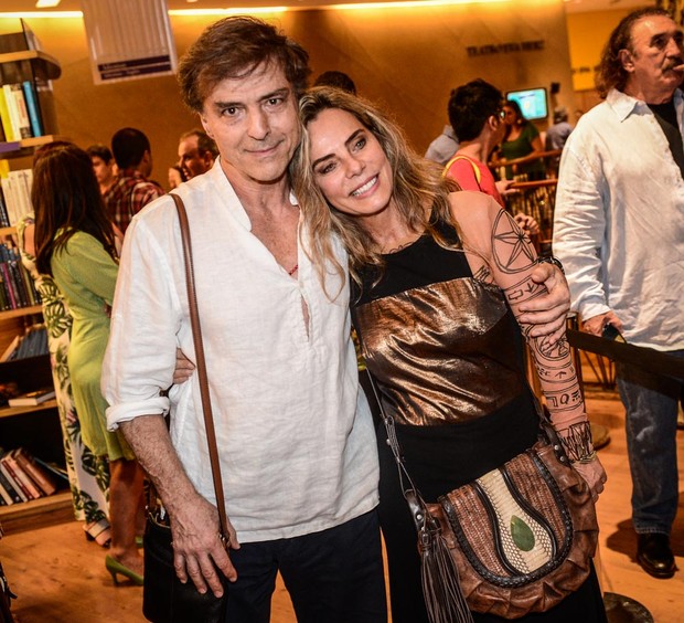 Carlos Alberto Riccelli e Bruna Lombardi (Foto: Francisco Cepeda/AGNews)