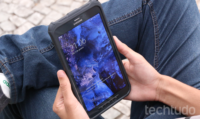 Galaxy Tab Active (Foto: Lucas Mendes/TechTudo) Galaxy Tab Active (Foto: Lucas Mendes/TechTudo)