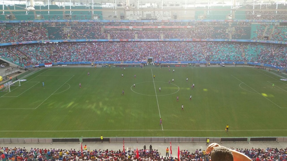 Ba-Vi foi realizado na Fonte Nova, com torcida mista (Foto: Josias Ribeiro/Arquivo pessoal)