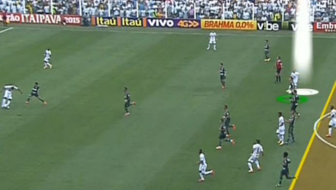 [OFF] No detalhe: quatro jogadores deram condição a Robinho em gol na Vila