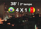 VÍDEO: o som que se ouve em SP a cada gol (reprodução/G1)