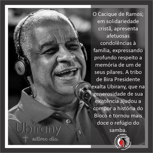 Ubirany terá missa de sétimo dia aberta apenas a familiares (Foto: Reprodução/Facebook) Ubirany terá missa de sétimo dia aberta apenas a familiares (Foto: Reprodução/Facebook)