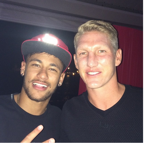 Neymar e Schweinsteiger em Ibiza (Foto: Reprodução)
