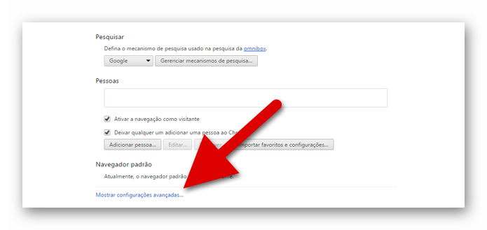 Expandindo as opções de configurações (Foto: Reprodução/Helito Bijora)