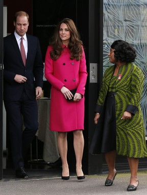 Kate Middleton e príncipe William na última aparição da duquesa de Cambridge antes de dar à luz segundo filho (Foto: Reuters)