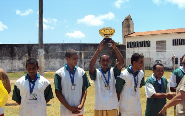 Santos vence campeonato de futebol no maior presídio do RN (Foto: Divulgação)