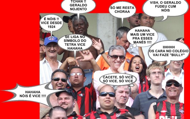 Coritiba tetracampeão torcida provoca Atlético-PR nas redes sociais (Foto: Reprodução / Facebook)