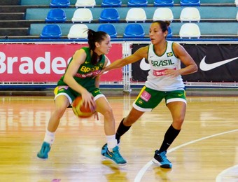 Débora Costa armadora seleção feminina de basquete (Foto: Danilo Sardinha/GloboEsporte.com)