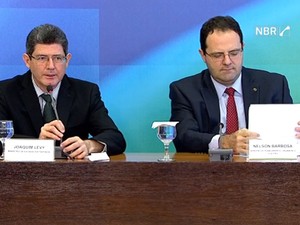 O ministro da Fazenda, Joaquim Levy, e o ministro do Planejamento, Nelson Barbosa. (Foto: Reprodução)