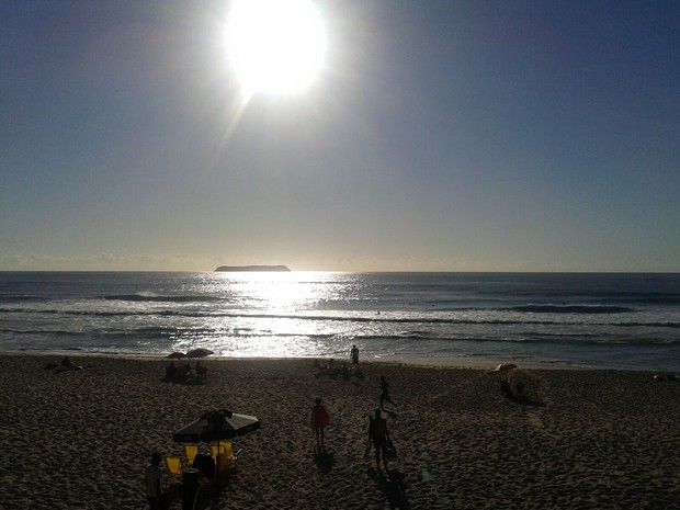 Dia começa ensolarado em Florianópolis (Foto: Juliana Gomes/ G1) Dia começa ensolarado em Florianópolis (Foto: Juliana Gomes/ G1)