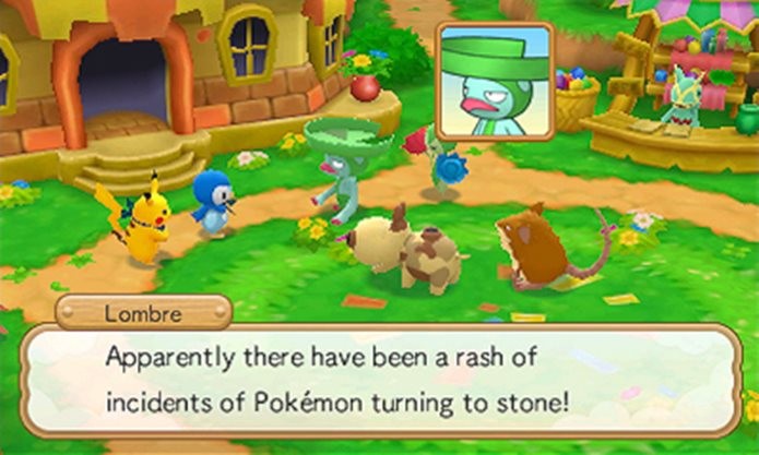 Game conta história de Pokémons que vivem em uma vila e precisam de sua ajuda (Foto: Divulgação / Nintendo)