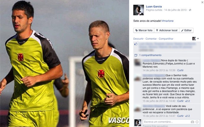 Marlone e Luan Vasco (Foto: Reprodução / Facebook)