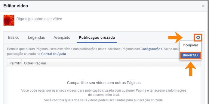 Baixe o vídeo já publicado na sua página do Facebook (Foto: Reprodução/Barbara Mannara)