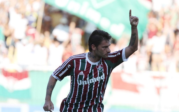 Rafael Sobis gol Fluminense (Foto: Rossana Fraga / Photocâmera)