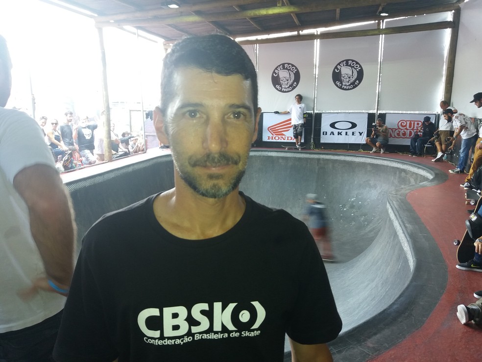 Ed Scander, vice-presidente da CBSK, diz que nunca ouviu falar em programas de doping no skate (Foto: Rafael Valesi)