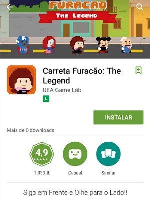 Jogo está disponível para download na Google Play Store (Foto: Divulgação)