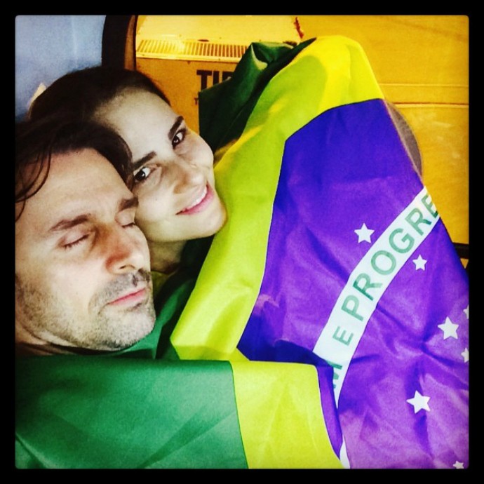 brasil colombia murilo rosa e fernanda tavares (Foto: Reprodução / Instagram)