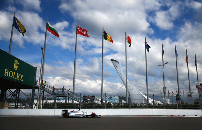 Felipe Massa em ação no treino classificatório para o GP da Rússia (Foto: Getty Images) Felipe Massa em ação no treino classificatório para o GP da Rússia (Foto: Getty Images)