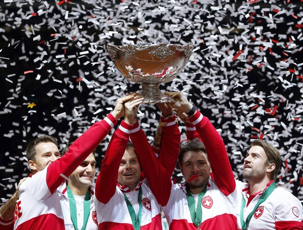 tenis marco chiudinelli roger federer severin luthi stan wawrinka michael lammer copa davis final (Foto: EFE)