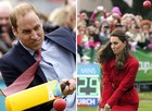 William e Kate promovem a Copa do Mundo de críquete (Phil Noble/Reuters; Martin Hunter/Pool/Reuters)